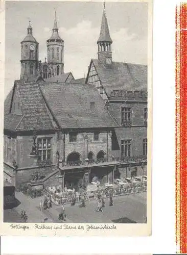 göttingen, rathaus u. türme d. johanniskirche (Nr. 7541)