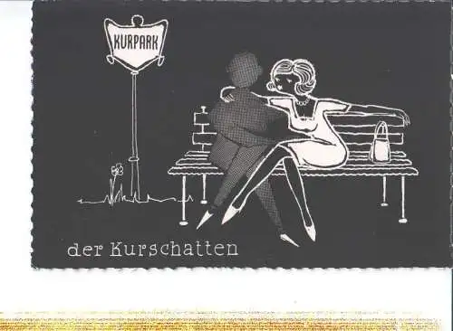 kurpark, der kurschatten, 1960 (Nr. 8039)