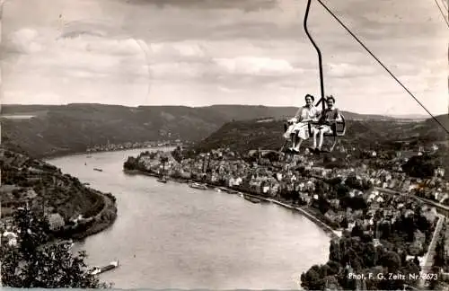 blick v.d. sesselbahn auf boppard und kamp am rhein (Nr. 8831)