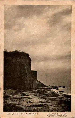 ostseebad heiligenhafen, am hohen ufer, gewitterwolken (Nr. 8895)