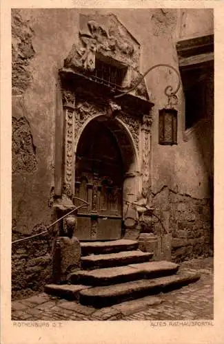 rothenburg o.t., altes rathausportal (Nr. 14478)