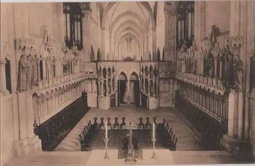 Naumburg - Dom, Westchor mit Mittelschiff - 1914