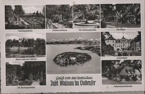 Mainau - u.a. Blick auf das Schloß - 1955