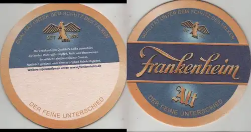 Bierdeckel rund - Frankenheim