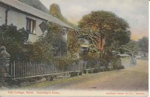 PC20395 Nab Cottage. Rydal. Coleridge Home. Abraham. Nr. 517. 1908