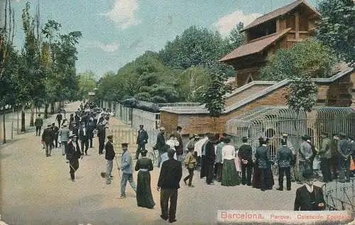 PC54162 Barcelona. Park. Zoologische Sammlung. Jaime Vinas. 1910