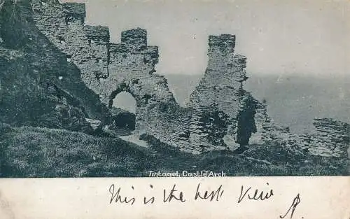 PC59455 Tintagel. Burgbogen. Frith. 1902