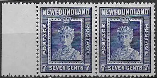 1943 Newfoundland Queen Mary 7c. MNH SG. n. 281a