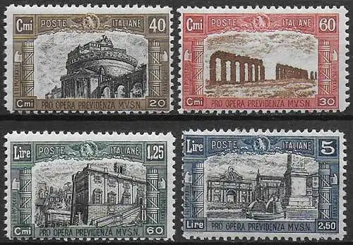 1926 Italia VE III Milizia 4v. mc MNH Sassone n. 206/09