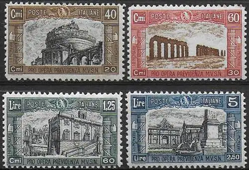 1926 Italia VE III Milizia 4v. MNH Sassone n. 206/09