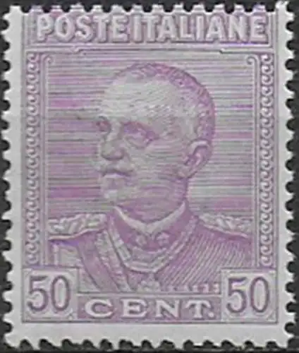 1928 Italia VE III 50c. violetto mc MNH Sassone n. 225aa