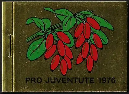 1976 Svizzera Pro Juventute booklet gold MNH SBHV n. 25