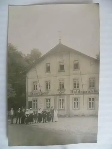 Foto-AK Langebrück Gasthof zur Haidemühle