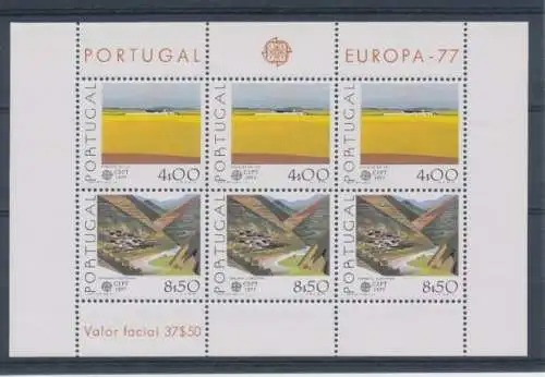 1977 EUROPA CEPT Blatt Portugal postfrisch**