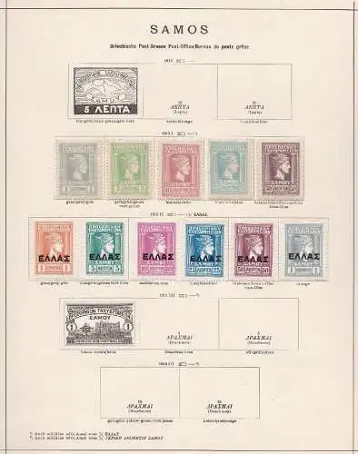 1898/1920 Griechenland Post/Post Griechenland 14 Blatt (9 Scans) MLH/GEBRAUCHT