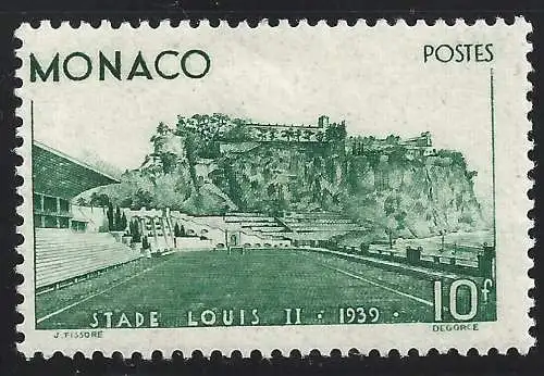 1939 MONACO, Nr. 184 Stadion Louis II. MH/*