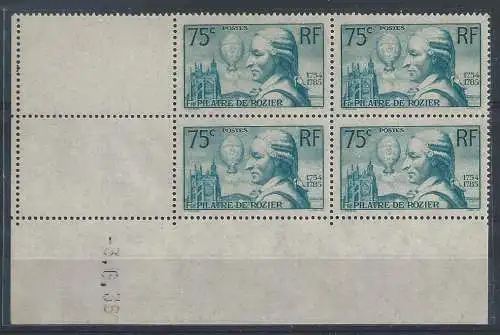 1936 FRANKREICH, Nr. 313 postfrisch ** münzdaten