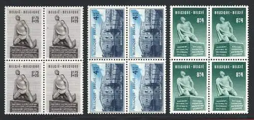 1951 Belgien - Nr. 860/862 postfrisch/** quartina