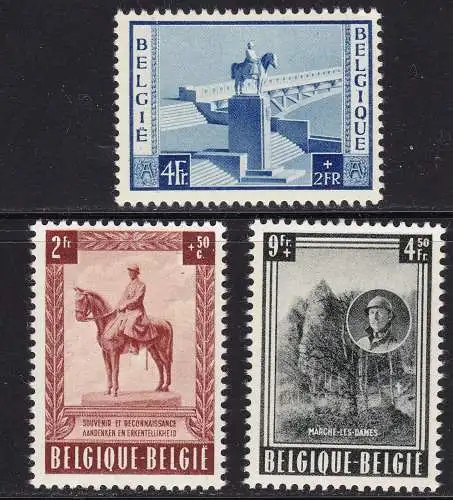 1954 Belgien - COB Nr. 938/940 postfrisch/**