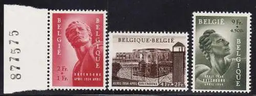 1954 Belgien - COB Nr. 943/945 - postfrisch**