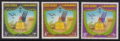 1974 SAUDI-ARABIEN/SAUDI-ARABIEN, SG 1087/1089 3er-Set postfrisch/**