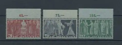 1938 SCHWEIZ, Nr. 313-315 Typ A postfrisch **