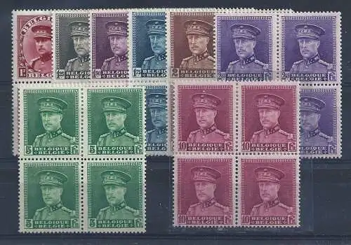 1931 Belgien - Nr. 317/324 - 8 MLH/MNH-Werte */** QUARTIN