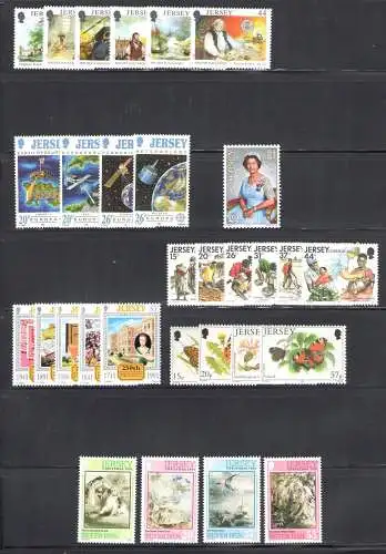 1991 Trikot Jahrata complete / complely year 30 val. n. 527/556 postfrisch/**