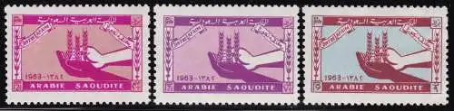 1963 SAUDI-ARABIEN/SAUDI-ARABIEN, SG 459/461 MINH/**