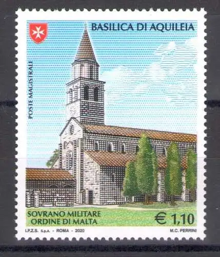 2020 SMOM - Basilika von Aquileia - Gemeinsame Ausgabe mit Italien und dem Vatikan, postfrisch**
