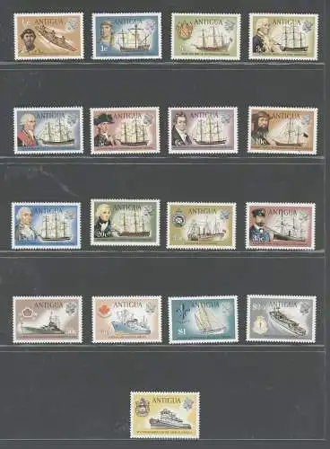 1970 -75 ALT - Stanley Gibbons Nr. 269-85 - Schiffe - 17 Werte - postfrisch**