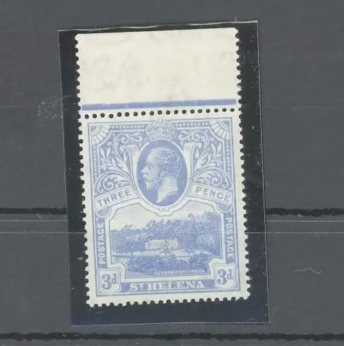 1922 St. Helena, Stanley Gibbons Nr. 91 - 3D. hellblau - postfrisch**