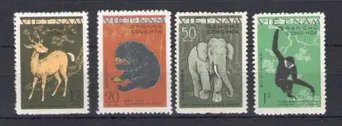 1961 Nordvietnam - Yvert Nr. 216-19 - Tiere - 4 Werte - postfrisch**