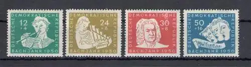 1950 DDR, ZWEIHUNDERT Todestag Johann-Sebastian Bach, 4 Werte, Yvert Nr. 10-13, postfrisch**