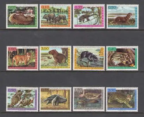 1963 Venezuela - Republik - Tiere Ordentliche Post + Luftpost - Yvert Nr. 668-73 + PA 778-83 - MNH**