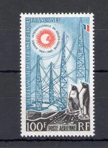 1963 TAAF - Luftpost - 100 Franken blau schwarz und rot - Yvert Nr. 7 - postfrisch**
