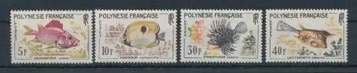 1962 Französisch-Polynesien - Fische - Nr. 18/21 - 4 Werte - postfrisch**