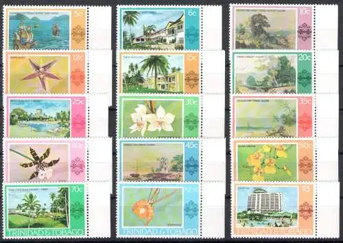 1976-78 Trinidad und Tobago - Yvert Nr. 349/53+367/71+372/76 - postfrisch**