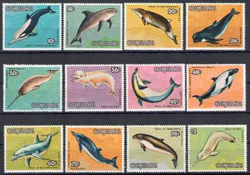 1984 Cookinseln, Wale und Delfine - Nr. 752-63 - postfrisch**