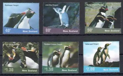 2001 Neuseeland, Pinguine - Nr. 1887/92 - postfrisch**