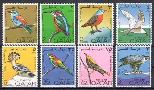 1972 KATAR, SG Nr. 391/98 - Uccelli - postfrisch**