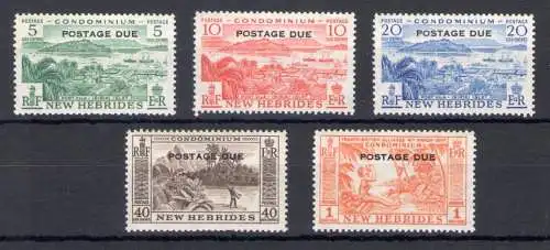 1953 Neue Hebriden - Stanley Gibbons Nr. D11/D15 - postfrisch**