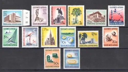 1961-62 Südafrika - Yvert Nr. 354/66 - postfrisch**