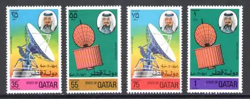 1976 KATAR, SG Nr. 580/83 - Satellitenstation - MNH**