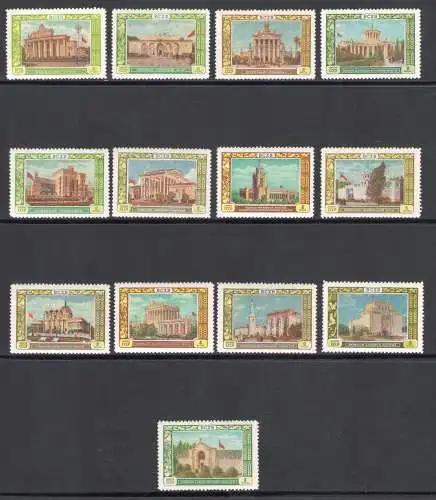 1956 RUSSLAND - Yvert 1786/98 - Moskauer Landwirtschaftsausstellung - postfrisch**