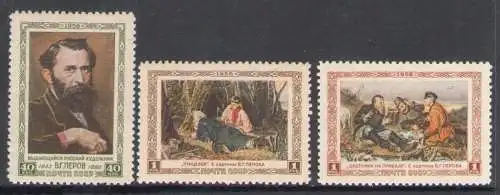 1956 RUSSLAND - Yvert 1803/05 - W.G. Perov - postfrisch**