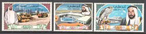 1968-69 Abu Dhabi, SG. 49/51 - Shaikh Shakhbut bin Sultan al Nahyan - postfrisch**