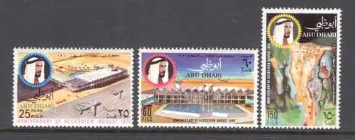 1970 Abu Dhabi, SG. n. 71/73 - Flughafen Abu Dhabi - MNH**