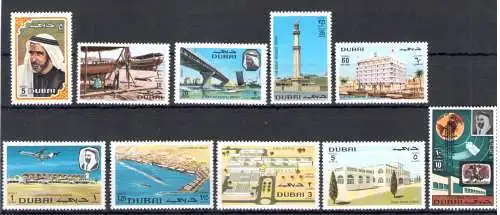 1970 Dubai, SG Nr. 362/71 - Shaikh Rashid bin Said al Maktoum - postfrisch**