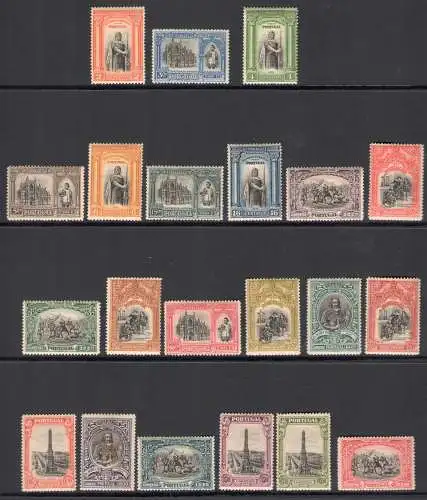 1926 Portugal, Unabhängigkeit, Nr. 383/403 - 21-Werteserie - postfrisch**